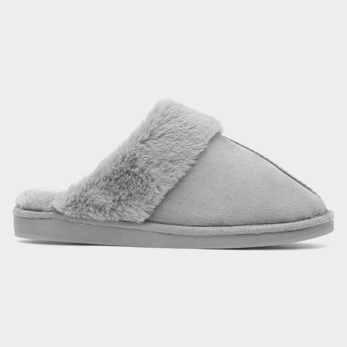 Cushion Walk Lucy Womens Grey Mule Slipper
