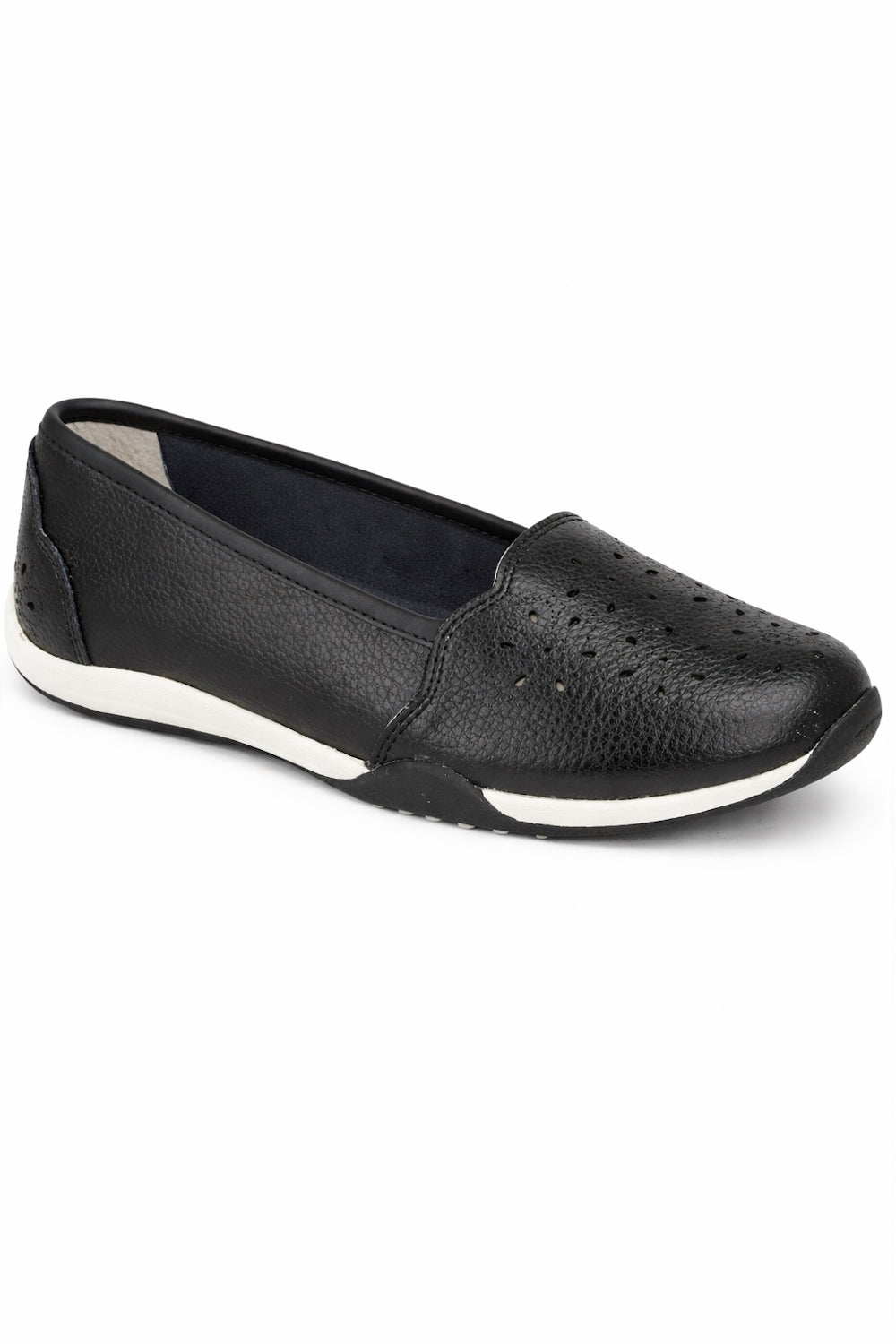 Laser Cut Faux Leather Pumps
