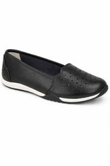 Laser Cut Faux Leather Pumps
