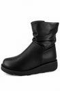 Wide Fit Slouch Ankle Boot with Comfort Wedge Sole