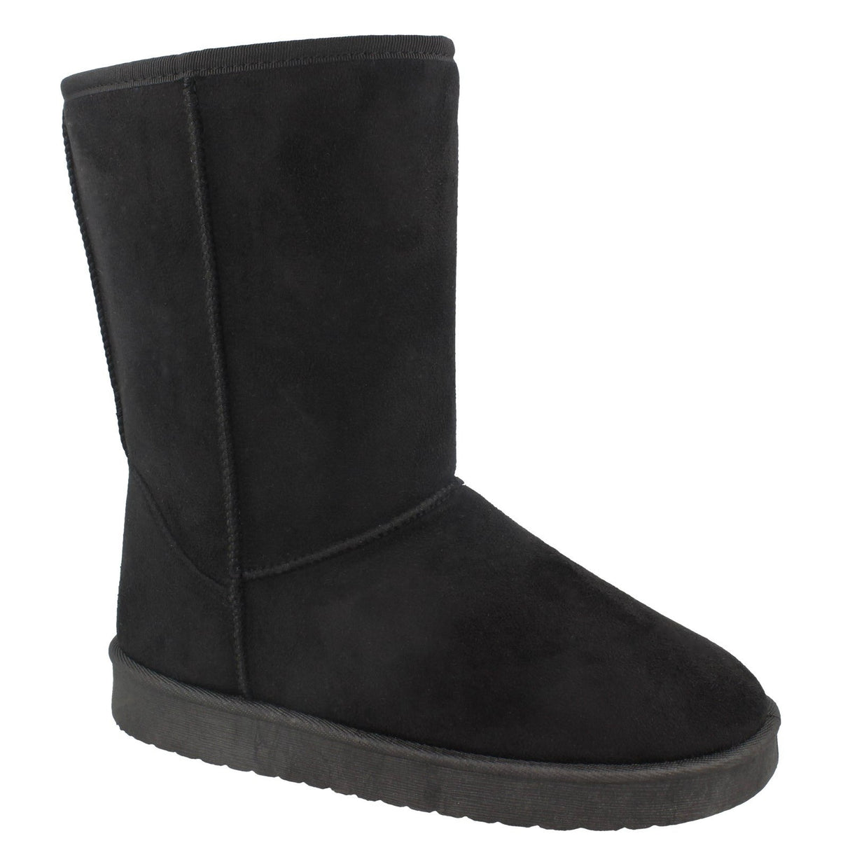 Women Classic Mid-Calf Suede Winter Boots with Faux Fur Lining