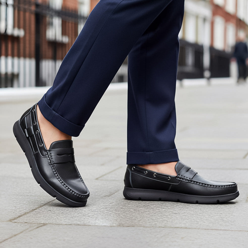 Classic Comfort Penny Loafers Cushioned Sole