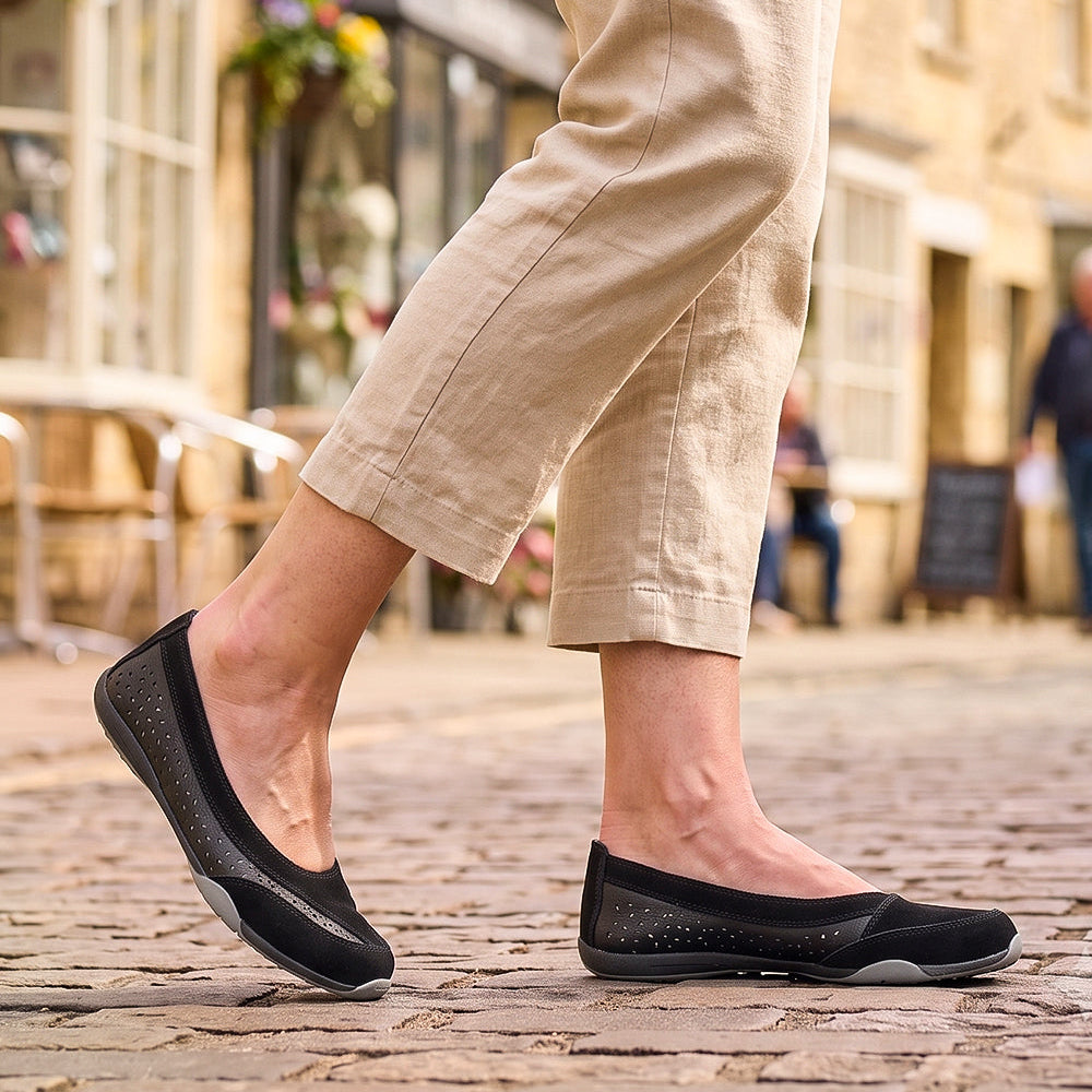 Perforated Slip On Comfort Shoe