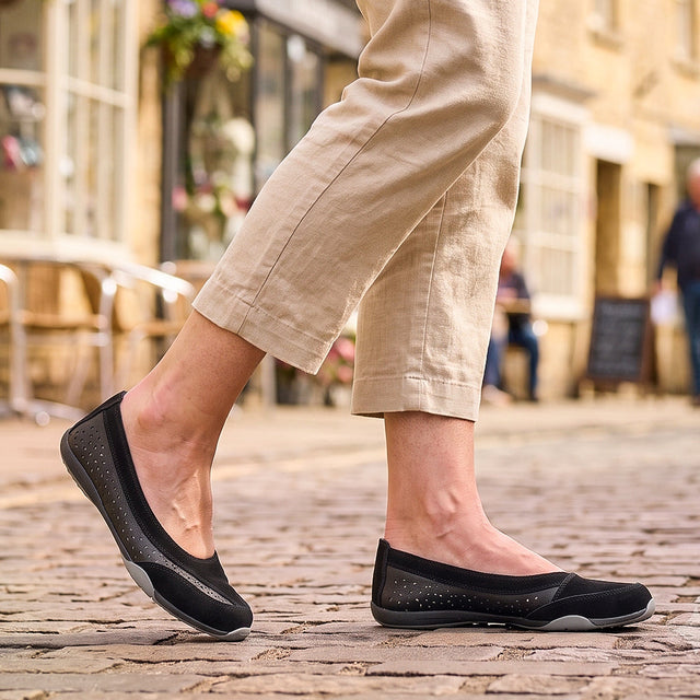 Perforated Slip On Comfort Shoe