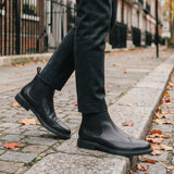 Men's Brogue Chelsea Boots with Elastic Side Panels