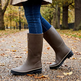Elle Sport Contrast Trim Tall Wellington Boots