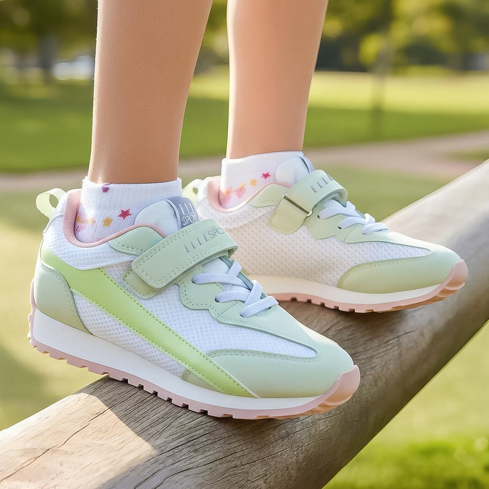 Lightweight Trainers with Mesh Panels and Hook & Loop Strap