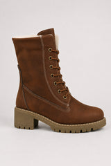 Lace-Up Ankle Boots