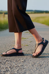ELLE SPORT Chunky Sole Toe Post Sandals