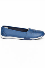 Laser Cut Faux Leather Pumps