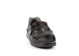 Sandpiper Women Cheryl Ultra-Wide Twin-Strap Sandal - Black