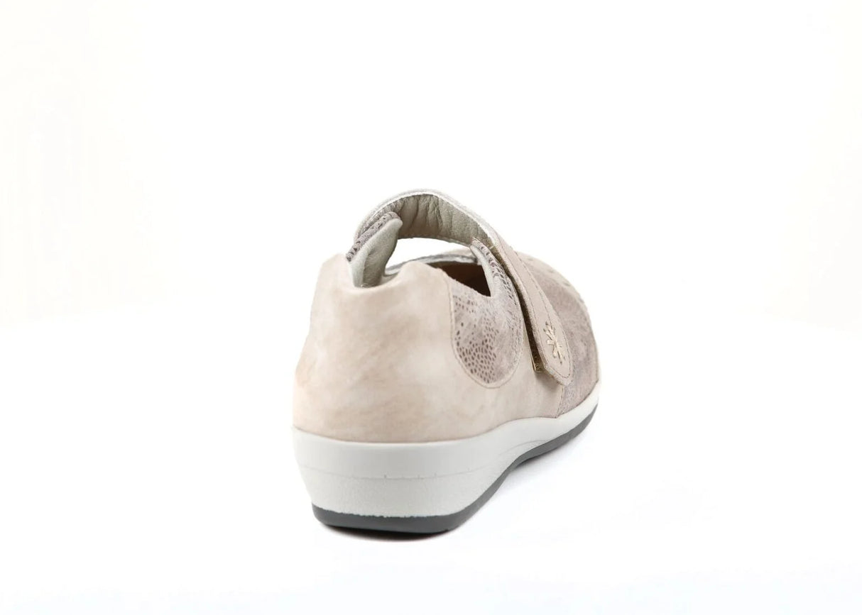 Sandpiper Women Filton Ladies Extra-Wide Shoe for High Instep - Beige