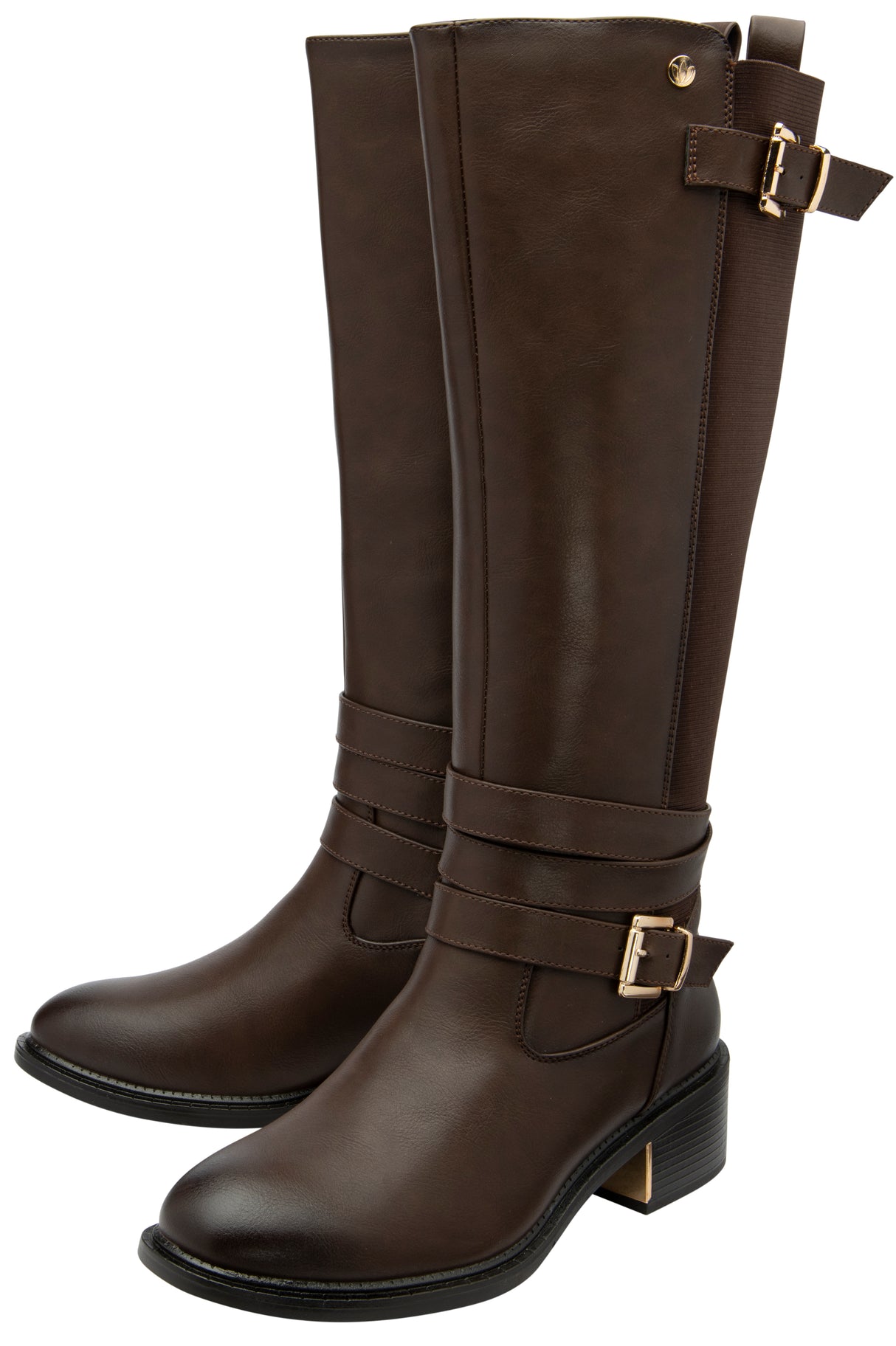 Lotus Brown Freya Knee High Boots