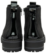 Lotus Black & Zebra-Print Prescott Ankle Boots