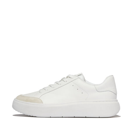 FitFlop RTG Leather/Suede Trainers - Urban White