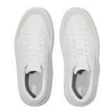 FitFlop RTG Leather/Suede Trainers - Urban White