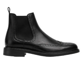 Men's Brogue Chelsea Boots with Elastic Side Panels