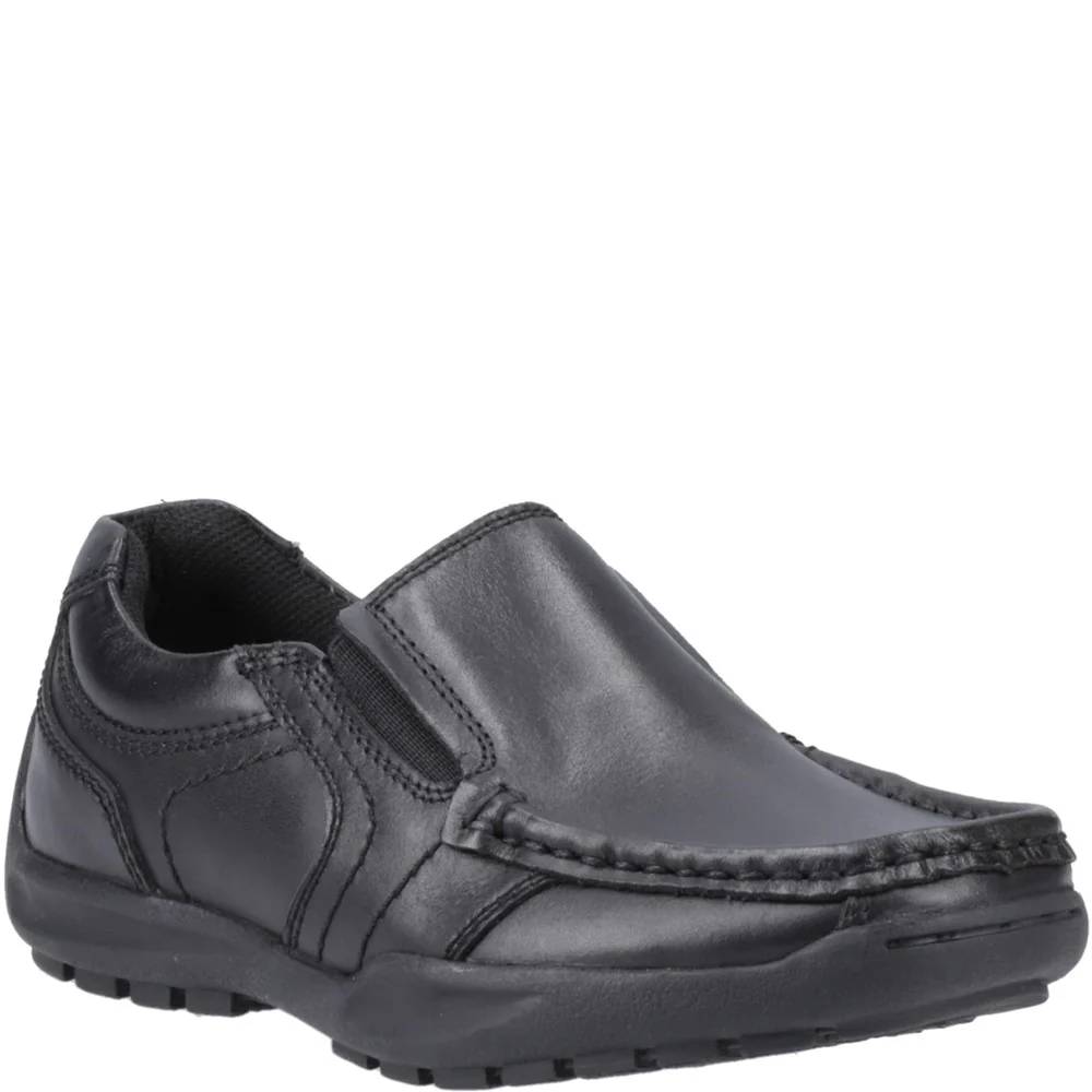 Hush Puppies Boys Morgan Slip On Junior - Black