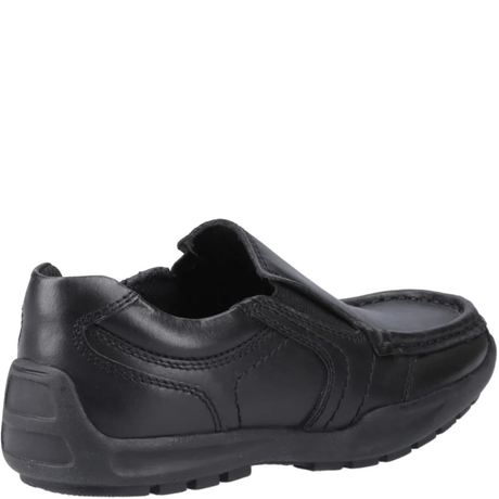 Hush Puppies Boys XL Morgan Senior School Shoes - Black