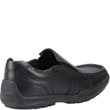 Hush Puppies Boys Morgan Senior School Shoes - Black