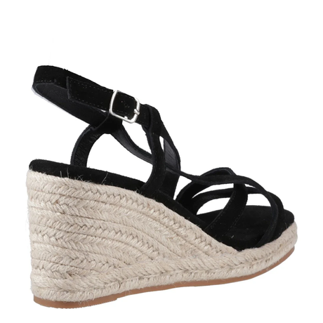 Hush Puppies Women Jenny Espadrille Wedge - Black