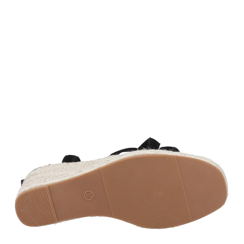 Hush Puppies Women Jenny Espadrille Wedge - Black