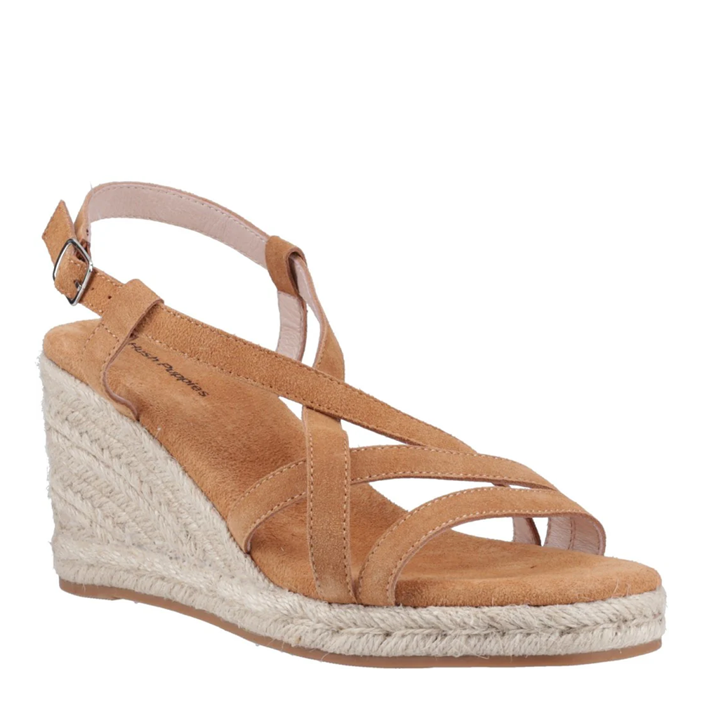 Hush Puppies Women Jenny Espadrille Wedge - Tan