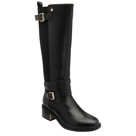Lotus Black Freya Knee High Boots