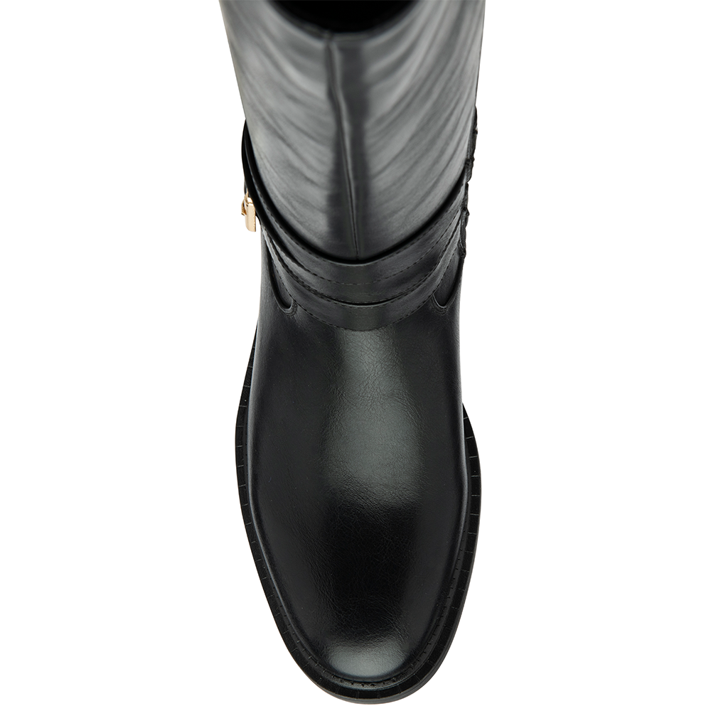 Lotus Black Freya Knee High Boots