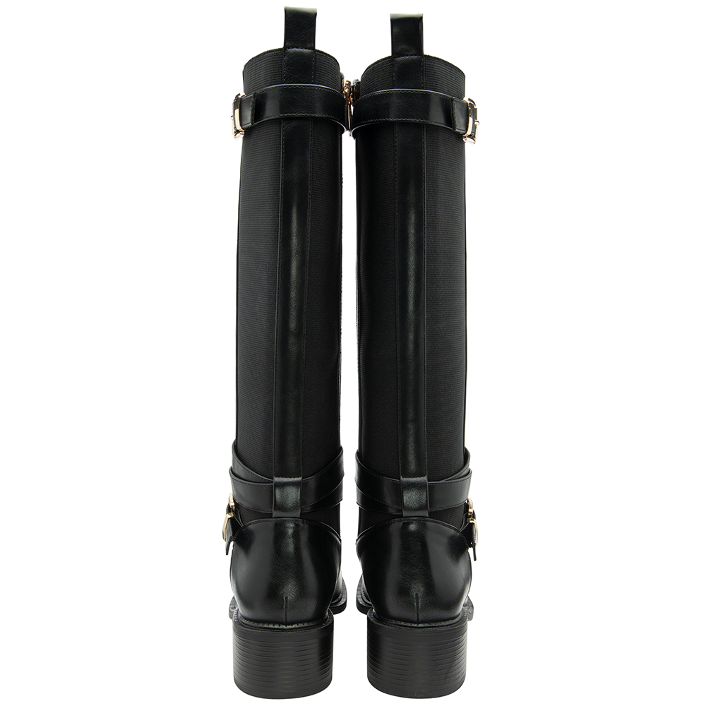 Lotus Black Freya Knee High Boots