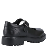 Hush Puppies Girls Aurora Junior School Shoes - Black