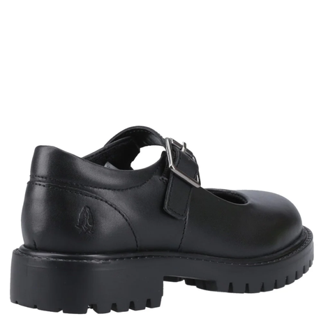Hush Puppies Girls Aurora Junior School Shoes - Black