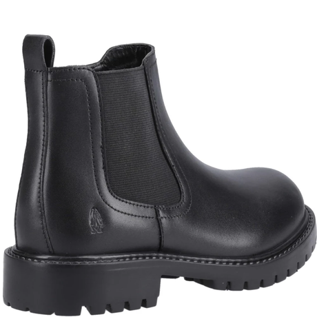 Hush Puppies Girls Ariella Chelsea Junior School Shoes - Black