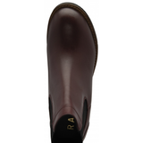 Ravel Leather Bray Pull-On Ankle Boots - Dark Bordo