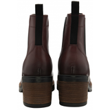 Ravel Leather Bray Pull-On Ankle Boots - Dark Bordo