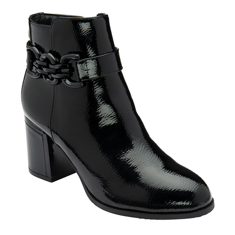 Lotus Amarin Women Ankle Boots Black Patent