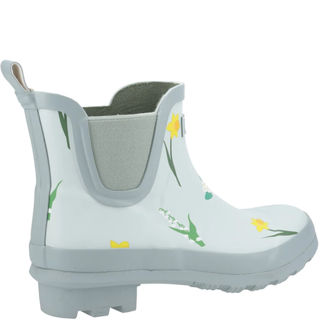 Cotswold Women Wildflower Ankle Wellingtons - Mint