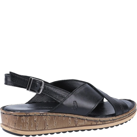 Hush Puppies Women Elena Crossover Wedges - Black