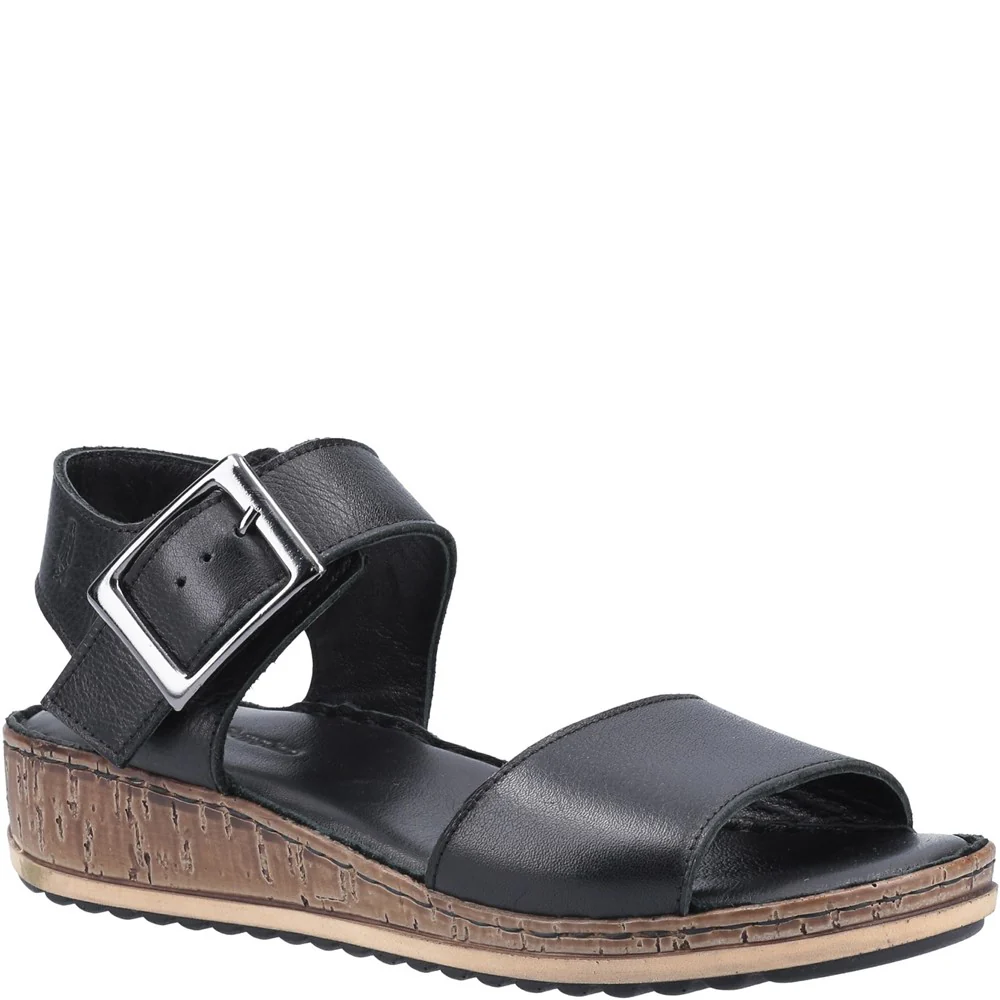Hush Puppies Women Ellie Wide Fit Sandals - Black