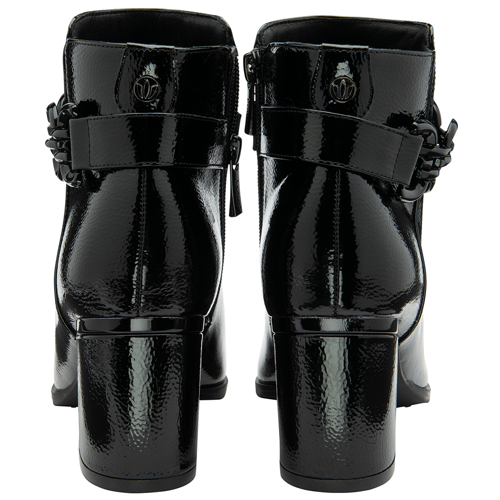 Lotus Amarin Women Ankle Boots Black Patent