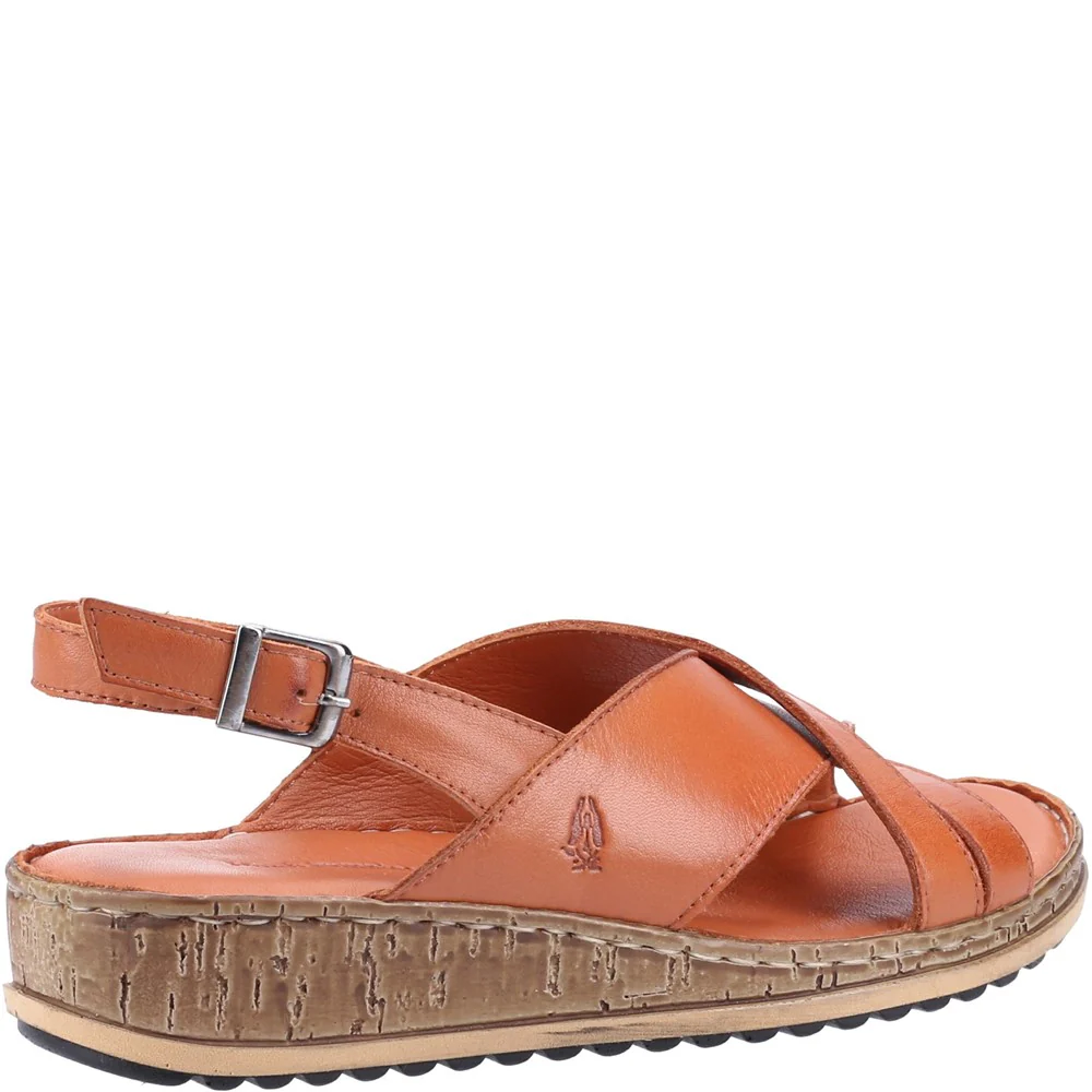 Hush Puppies Women Elena Crossover Wedges - Tan