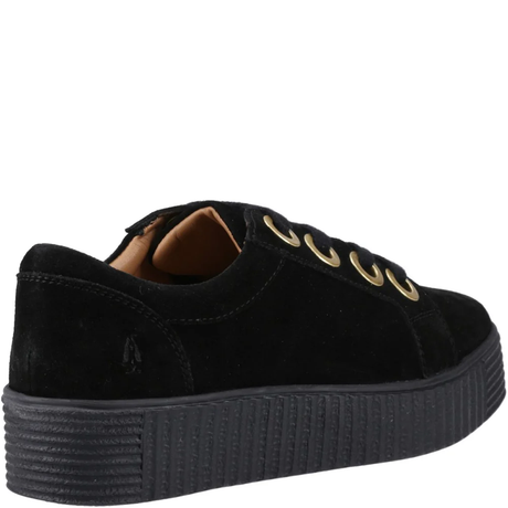 Hush Puppies Women Tamsin Suede Trainers - Black