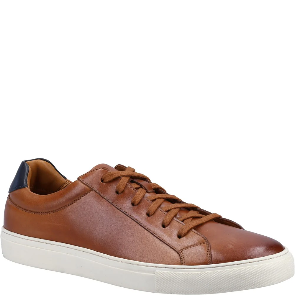 Hush Puppies Men Colton Cupsole Trainers - Tan