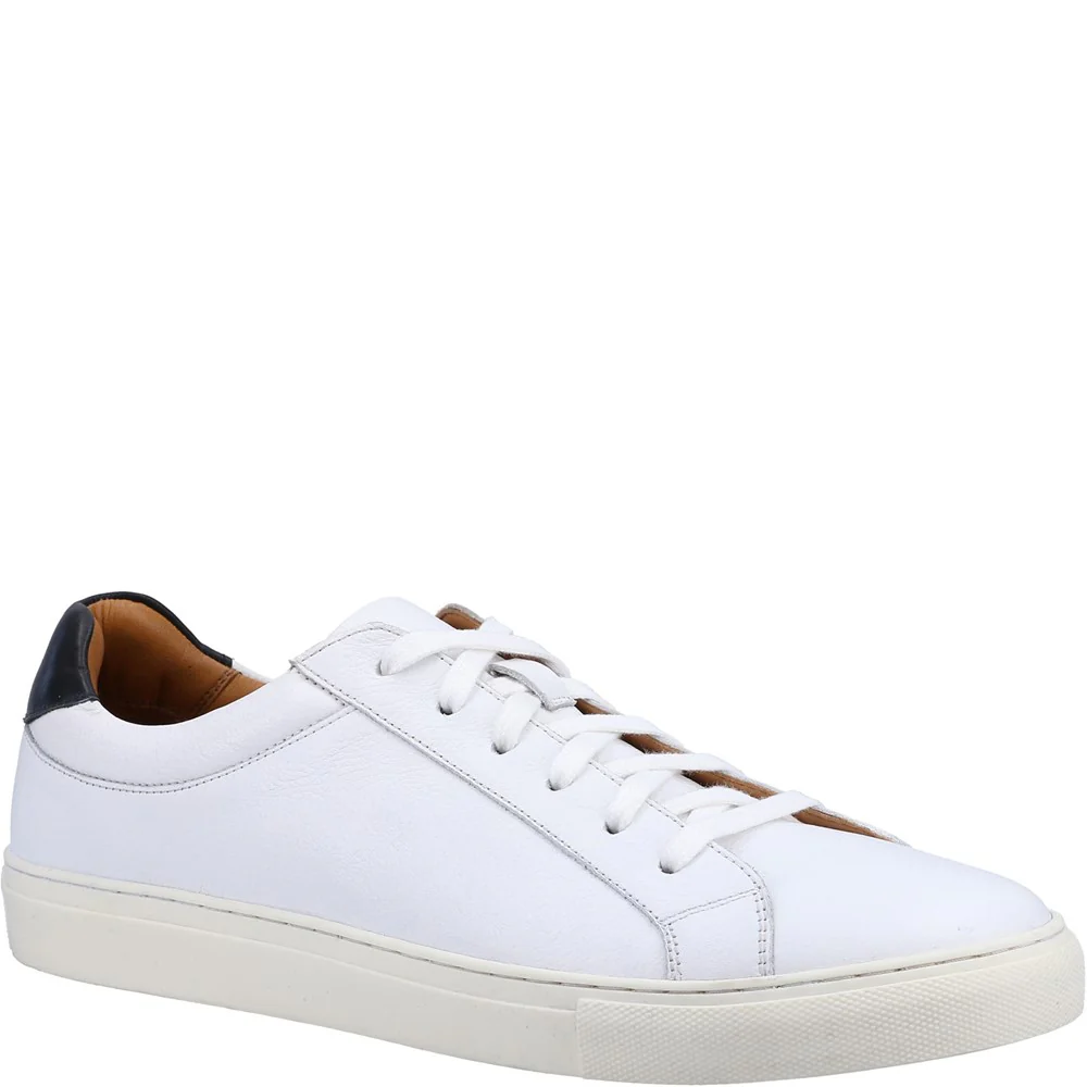 Hush Puppies Men Colton Cupsole Trainers - White