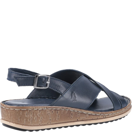 Hush Puppies Women Elena Crossover Wedges - Navy