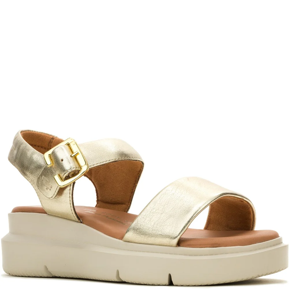 Hush Puppies Women Uplift Quarter Strap Sandals - Champagne