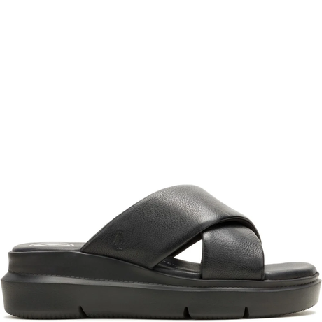 Hush Puppies Women Uplift Crossover Slides - Black