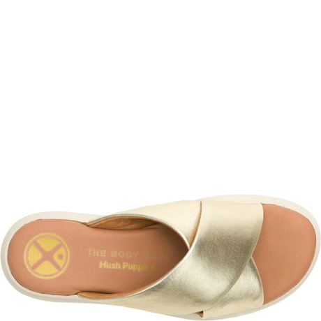 Hush Puppies Women Uplift Crossover Slides - Champagne