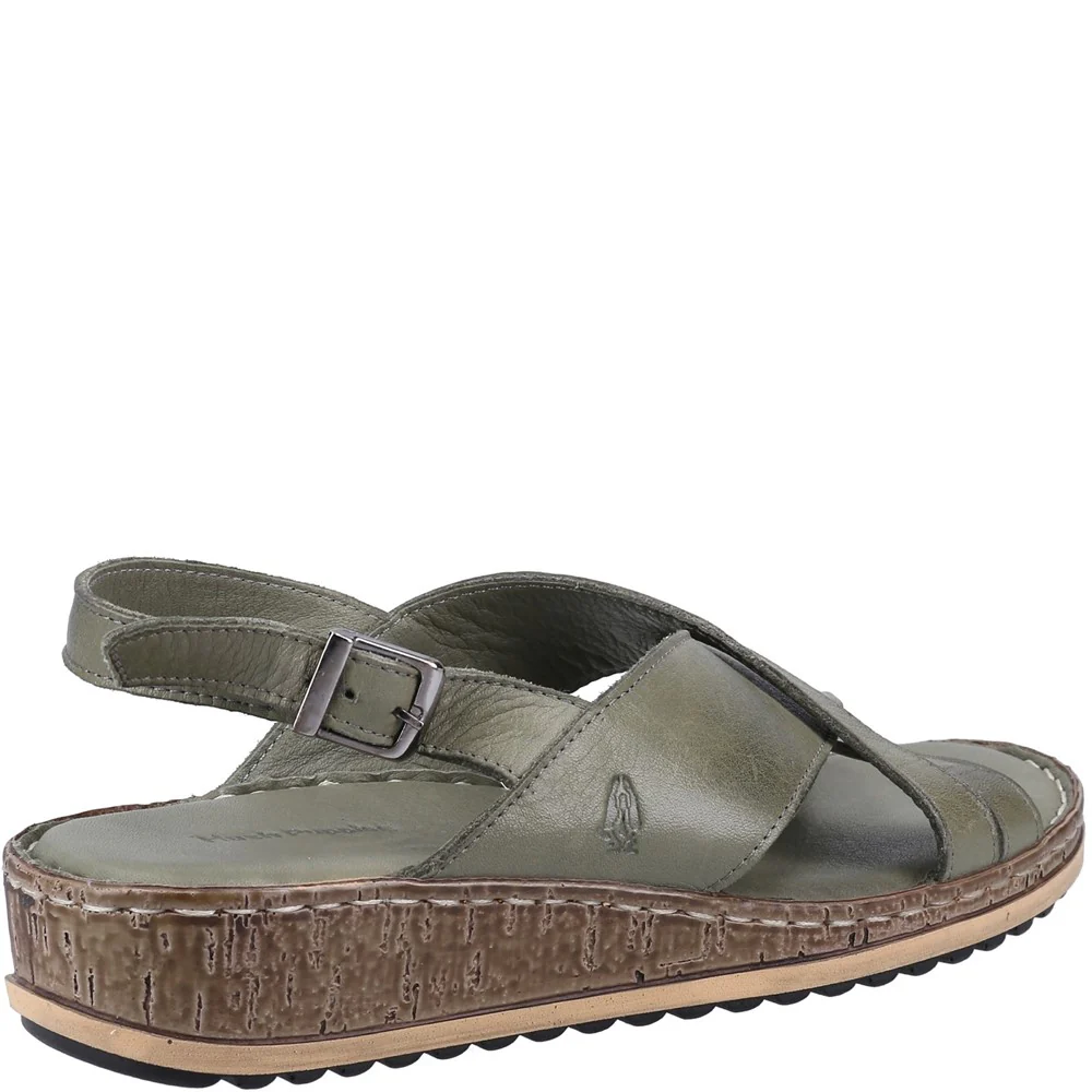 Hush Puppies Women Elena Crossover Wedges - Olive