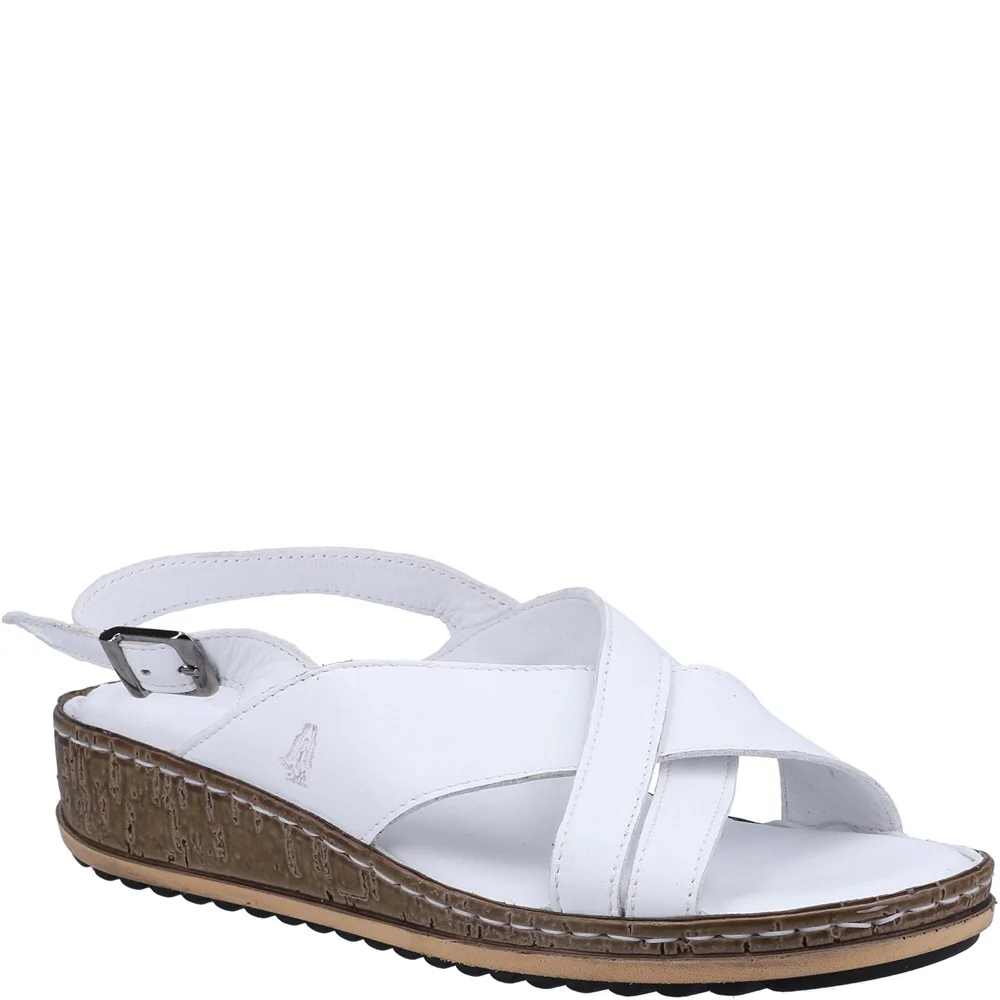 Hush Puppies Women Elena Crossover Wedges - White